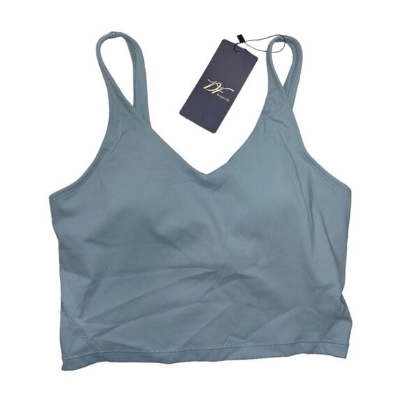 Women’s Padded Athletic Longline Sports Bra - Picture 1 of 5